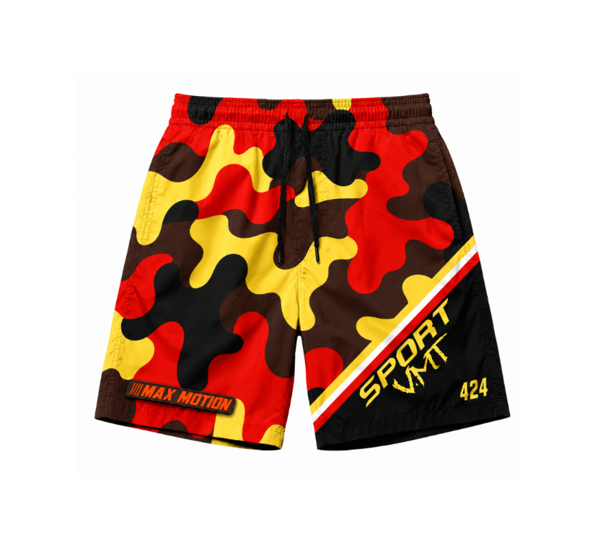 Max Motion "Fire Camo" Shorts