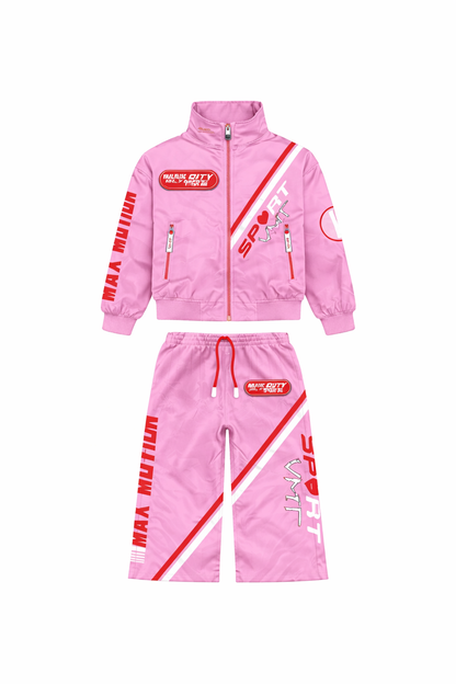 Kids Pink Tracksuit
