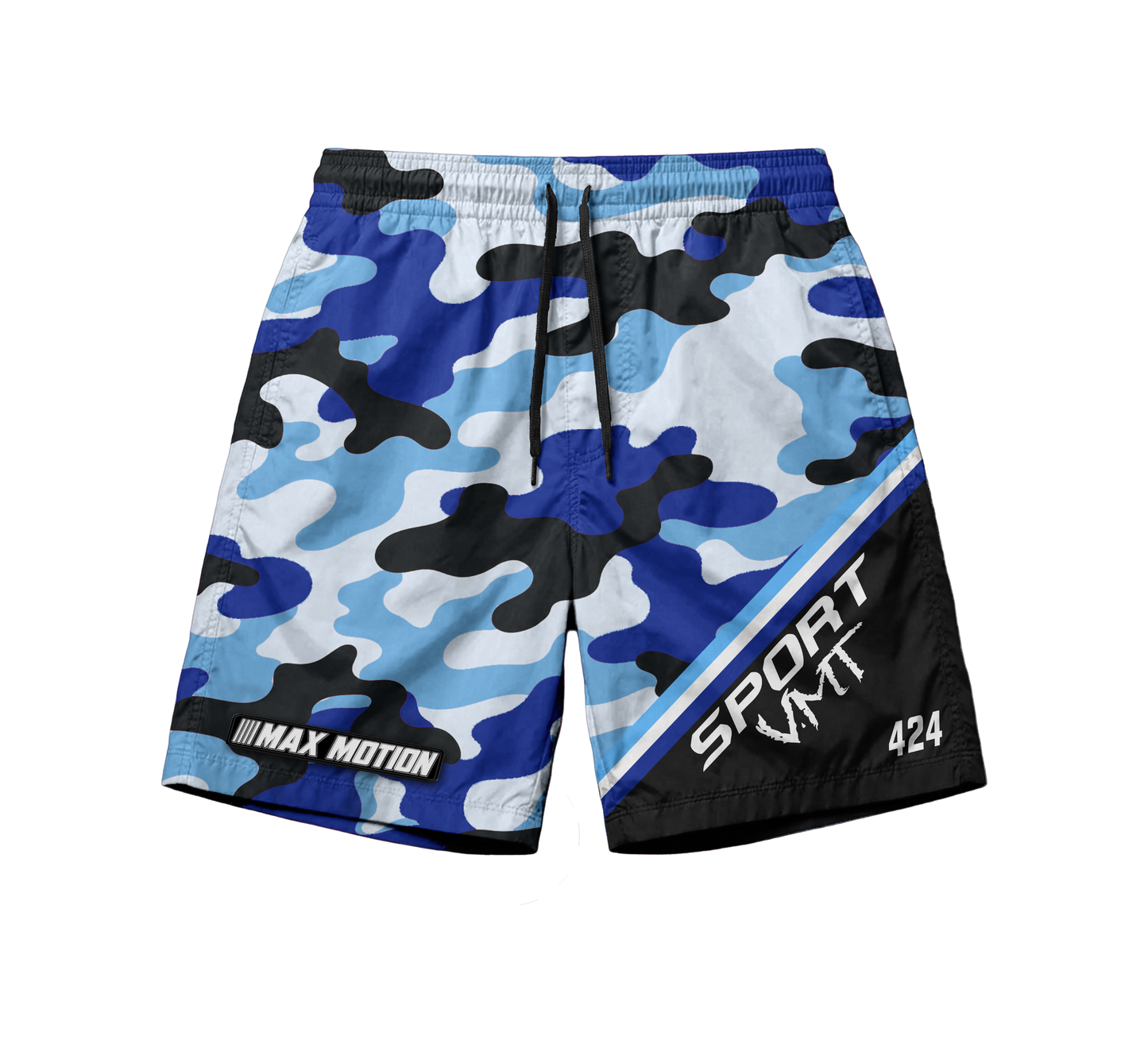 Max Motion Blue Camo Shorts