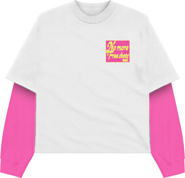 PINK LEMONADE EDITION Long Selves Crop Style Tee #NMFS